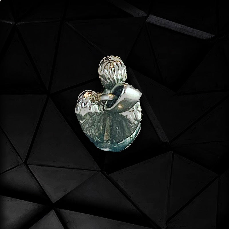 Bitcoin Angel Holds Pendant
