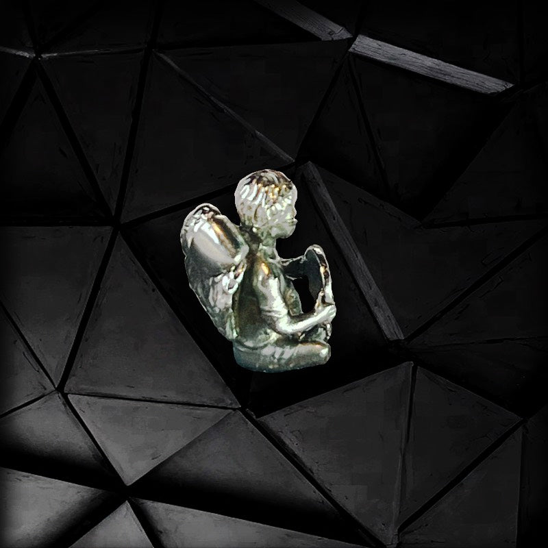 Bitcoin Angel Holds Pendant